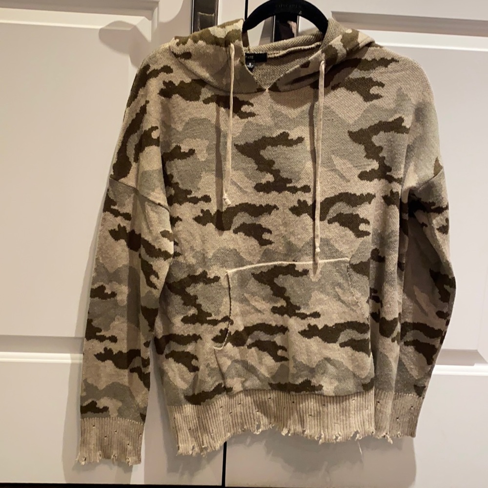 Oversized Camp knit hoodie